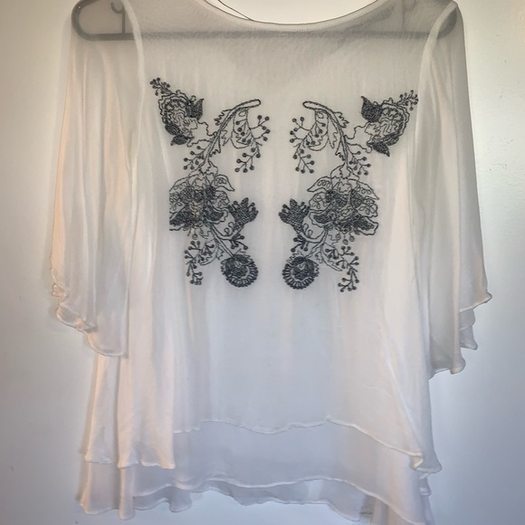 White embellished blouse - Picture 1 of 2
